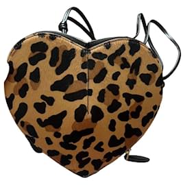 Alaïa Le Coeur borsa a cuore stampa leopardata