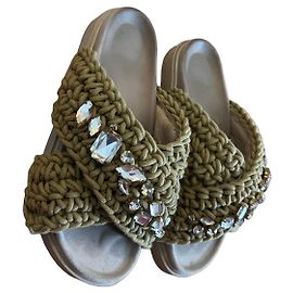 Sandali Inuikii intrecciati con strass