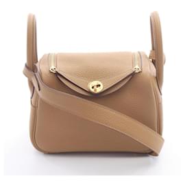 Hermès Borsa a tracolla Hermes Lindy Mini Biscuit