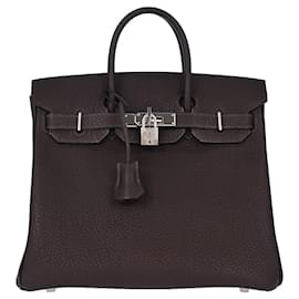 Hermes HAC Birkin Black Fjord con Hardware Palladium 28 - Hermès