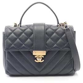 Borsa Chanel Matelassé V-stitch Top Handle 2-Way Shoulder Bag