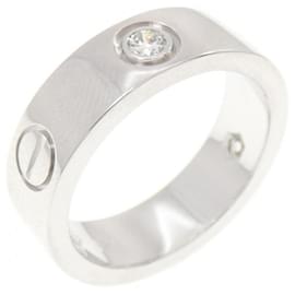 Cartier Love Ring mit halbem Diamanten