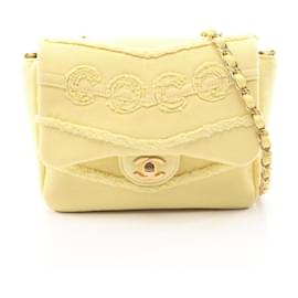 Borsa a Spalla Chanel COCO Yellow Denim