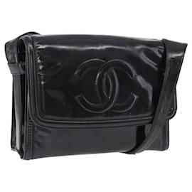 Borsa a Spalla CHANEL Vernice Nero CC Auth 192734