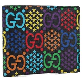 Portafoglio GUCCI GG Psychedelic PVC Multicolor 601089 Auth am11997M