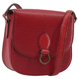 Borsa a Spalla LOUIS VUITTON Epi Saint Cloud PM Rosso M52217 LV Auth 192629