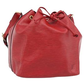 Borsa a Spalla LOUIS VUITTON Epi Petit Noe Rosso M44107 LV Auth 193106V