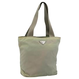 Borsa Tote PRADA Nylon Verde Auth 194568
