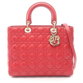 Borsa a 2 vie Christian Dior Lady Large Cannage