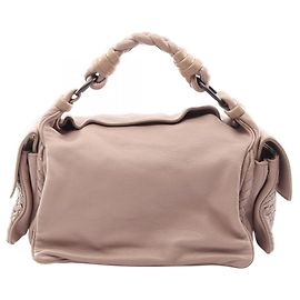 Borsa a spalla Bottega Veneta Pink Cocker Intrecciato