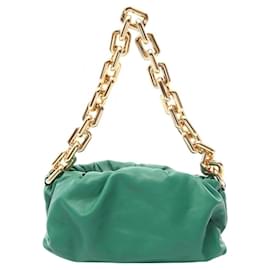 Borsa Pouch e Borsa a Spalla in Pelle Verde Bottega Veneta