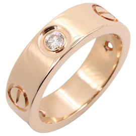 Cartier Love Ring aus 18K Roségold mit Diamant
