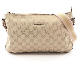 Borsa a tracolla Gucci GG Canvas beige