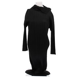 Pleats Please Kleid schwarz plissiert M
