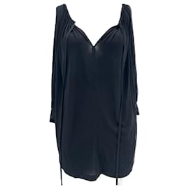 Camiseta fluida negra de viscosa Givenchy