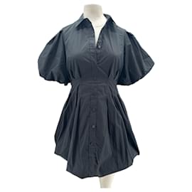 Jonathan Simkhai Schwarzes Baumwollkleid XS