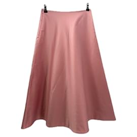Falda de satén rosa By Malene Birger