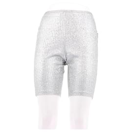 Pantalones ciclista Paco Rabanne plateados viscosa