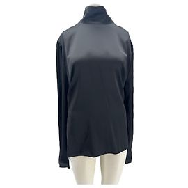 Autre Marque Top de poliéster preto