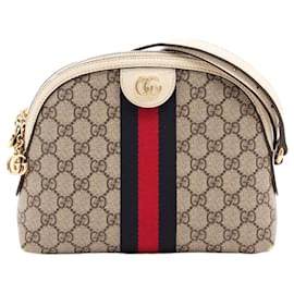 Borsa a tracolla GG Supreme Ophidia marrone - Gucci