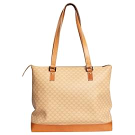 Beiger Vintage Macadam Tote Bag - Céline