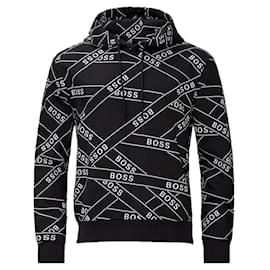 Hugo Boss Kapuzenpullover mit Allover-Logo