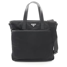 Borsa Business 2-Way TESSUTO+SAFFIANO Prada