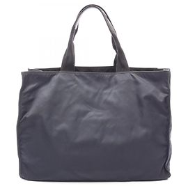 Borsa Tote in Nylon e Pelle Saffiano Prada