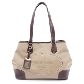 Borsa tote in jacquard con logo PRADA - Prada