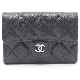 Chanel Black Grained Calfskin Business Card Case