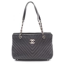 Chanel V-stitch Chevron Tote Bag