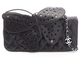 Bolsa de Ombro Chanel Matelassé Butterfly