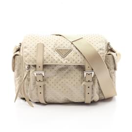 Borsa a tracolla/Borsa a mano Prada Re-Nylon con borchie