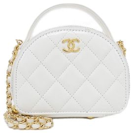 Sac à bandoulière Chanel AP3088 en cuir blanc