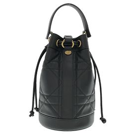 Christian Dior M3350UHOW Rucksack aus schwarzem Kalbsleder