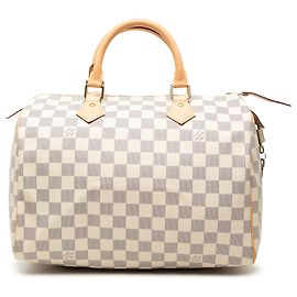 Louis Vuitton White Damier Azur Speedy 30