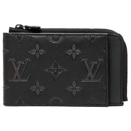 Louis Vuitton Black Monogram Shadow Hybrid Wallet