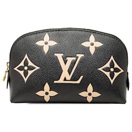 Pochette cosmetici Louis Vuitton Black Bicolor Monogram Empreinte PM