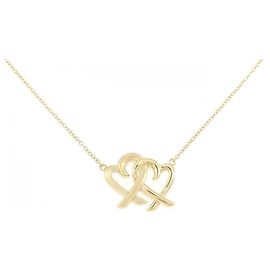 Tiffany & Co Collana Tiffany Loving Heart Interlocking in oro giallo 18K