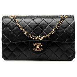 Chanel Black Small Classic Lambskin Double Flap