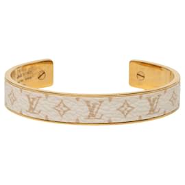 Louis Vuitton Monogram Jonc Armreif in Weißgold