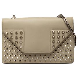 Saint Laurent Beige Mini Studded Leather Betty Crossbody
