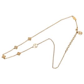Collana completa a fiore Louis Vuitton placcata oro