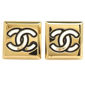 Orecchini a clip Chanel Black and Gold