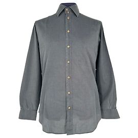 Giorgio Armani Le Collezioni Button-Down-Hemd aus schwarzer Baumwolle