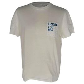 T-shirt Loewe Anagram in cotone bianco
