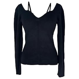 Altuzarra Pullover mit Herz-Ausschnitt aus schwarzer Viskose - Autre Marque