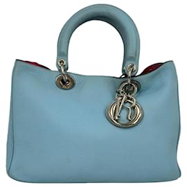 Tote Diorissimo Large in pelle azzurro chiaro Dior