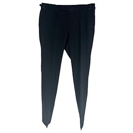 Pantaloni a gamba dritta Tom Ford in rayon nero