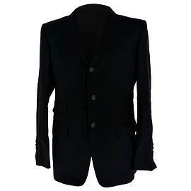 Blazer monopetto Tom Ford in lana nera